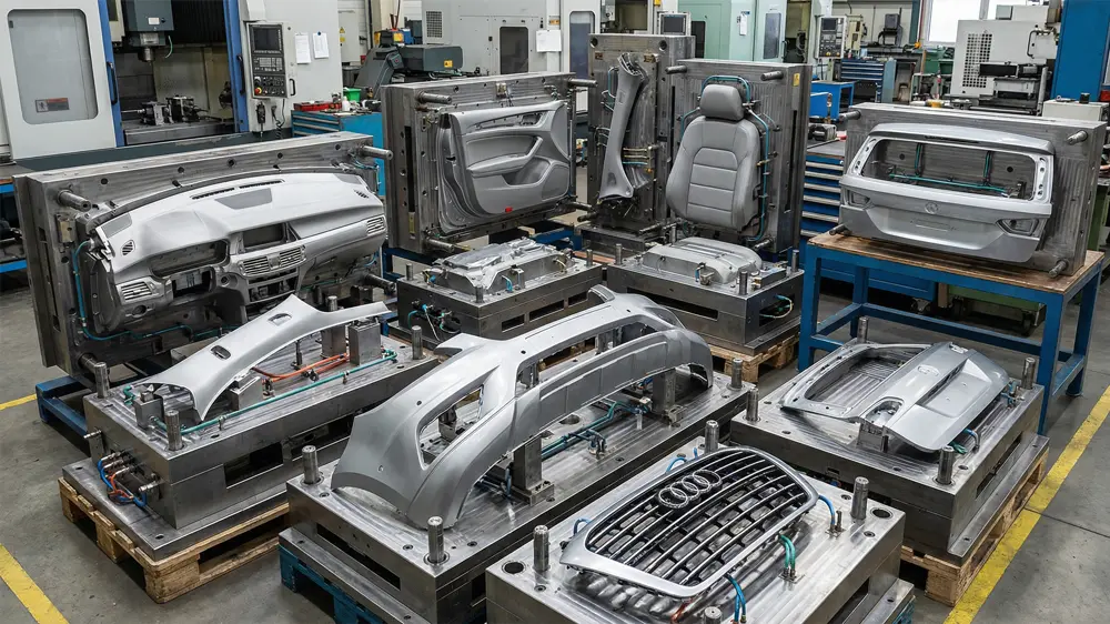 မော်တော်ကားအတွင်းခန်းနှင့် အပြင်ပိုင်းဆေးထိုးမှိုများ