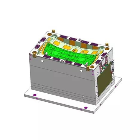 မော်တော်ယာဥ် နောက်မြီးဆွဲ တံခါး ဖြတ်ပိုင်း ဘောင် ထိုးဆေး Mold